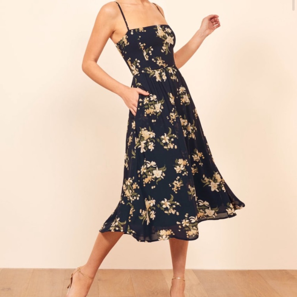 Reformation Rosehip dress in floral print